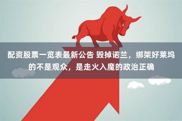 配资股票一览表最新公告 毁掉诺兰,绑架好莱坞的不是观众,是走火入魔的政治正确